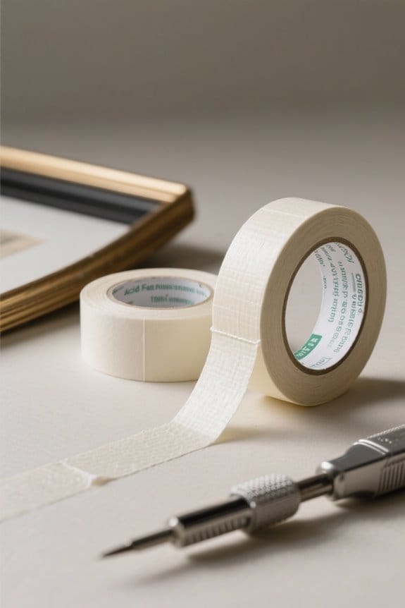 choosing archival framing tape