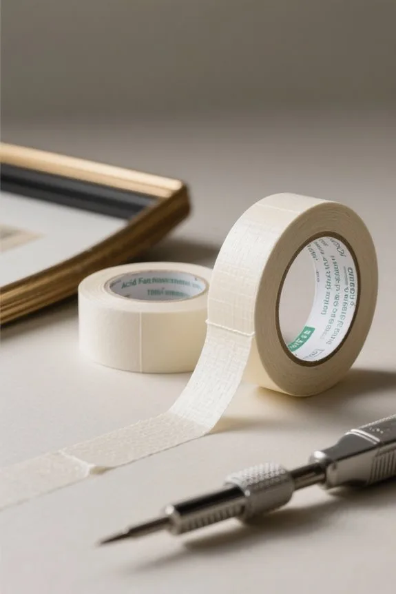 choosing archival framing tape