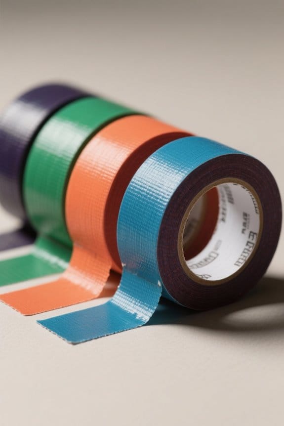 colored gaffer tape selection