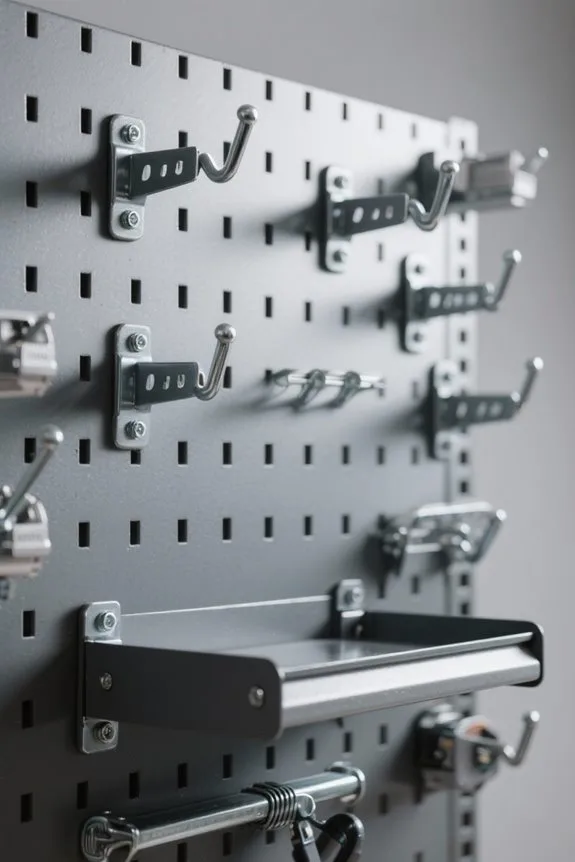 durable pegboard storage selection