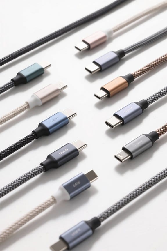 stylish tangle free charging cords