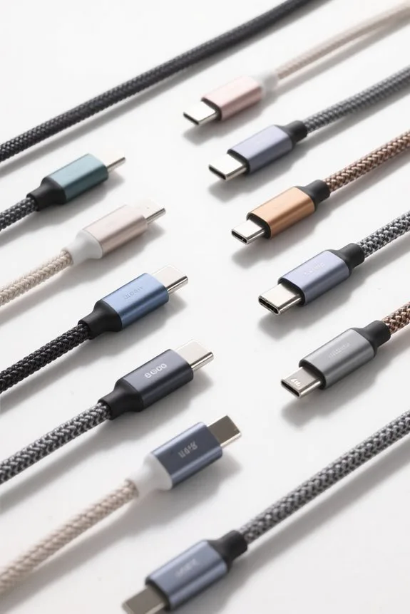 stylish tangle free charging cords