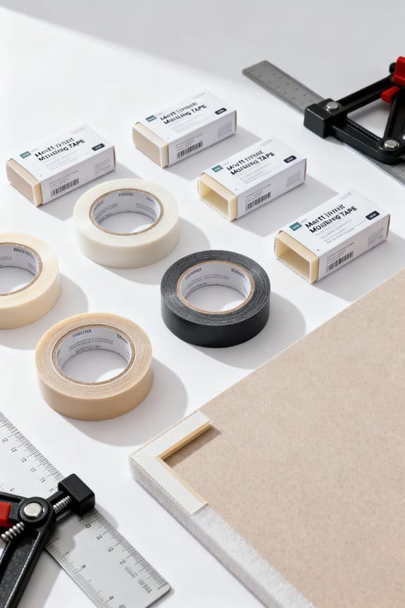 artwork mounting tape options
