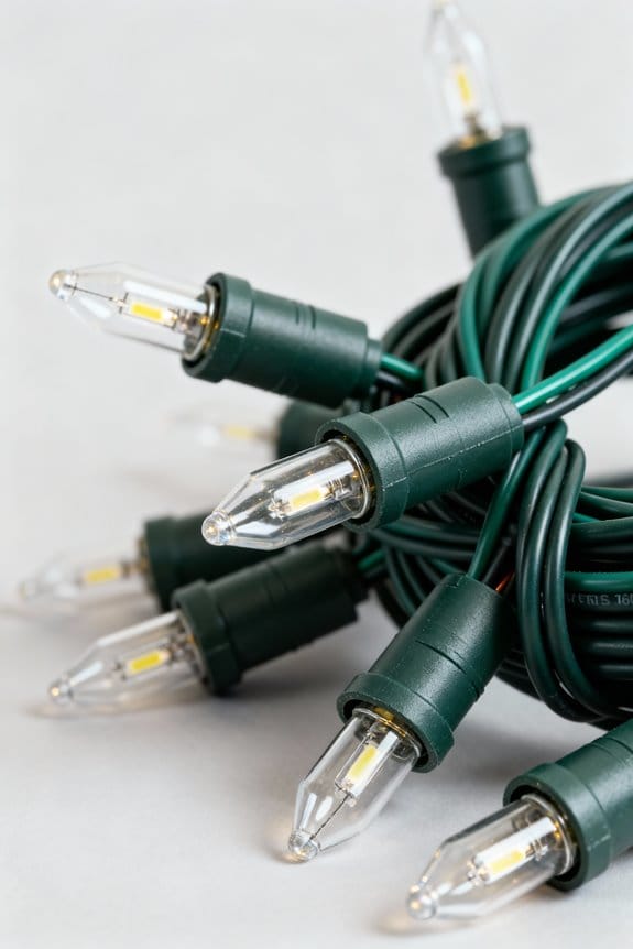 christmas lights cord selection