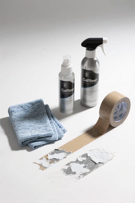 cleaning gaffer tape residue