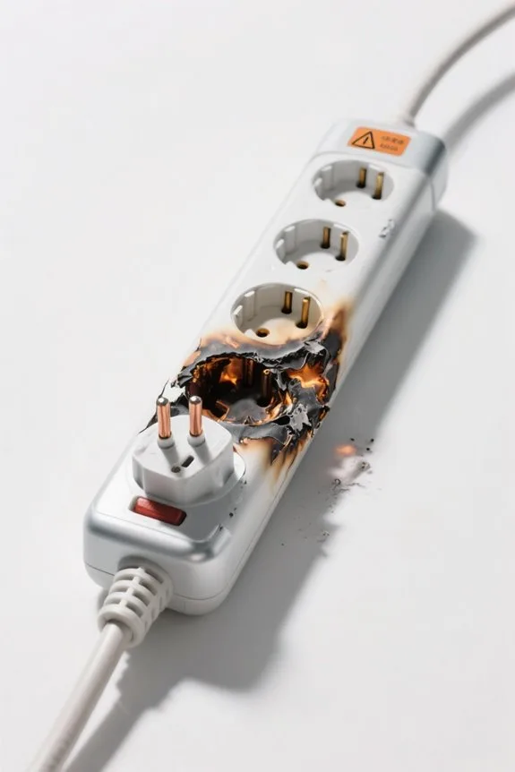 extension cord overload signs