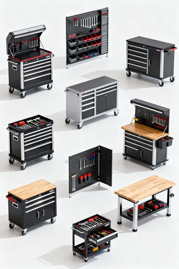 organized workshop tool storage