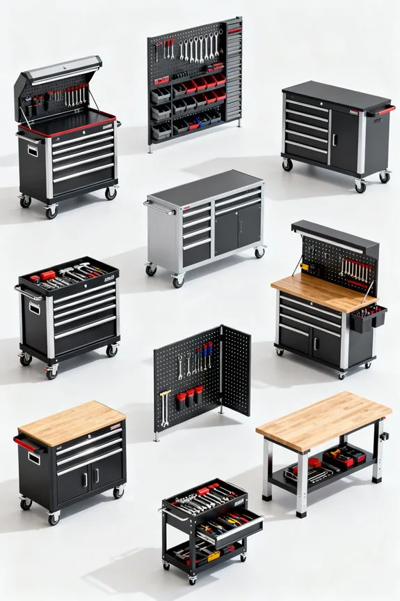 organized workshop tool storage