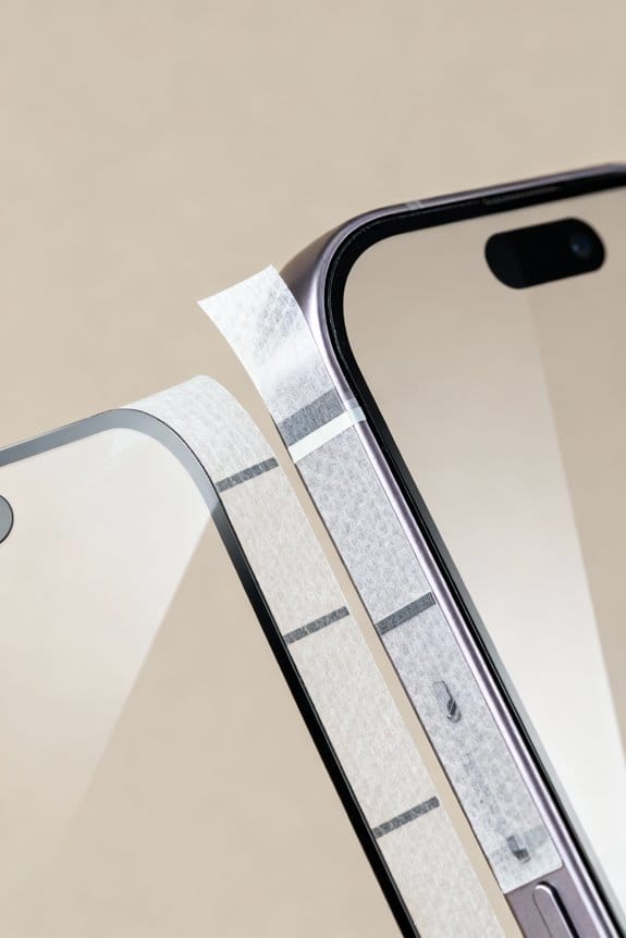 screen protector tape considerations