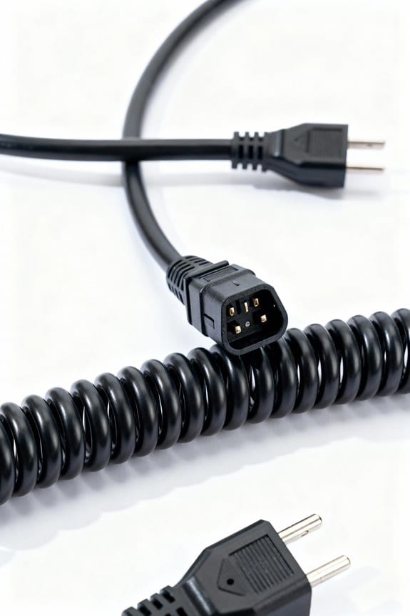 spiral extension cords guide