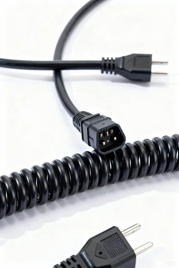 spiral extension cords guide