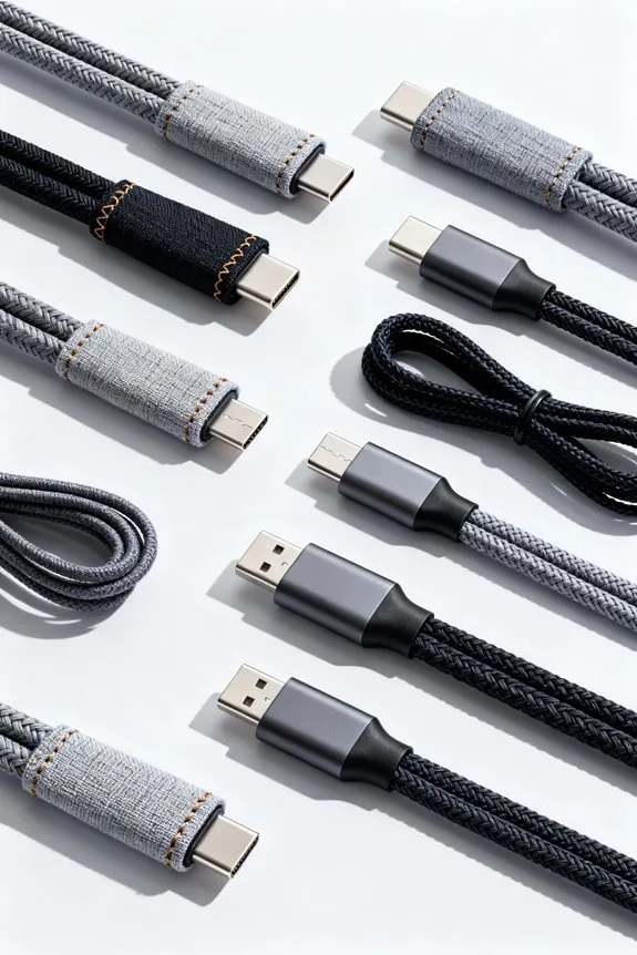 stylish tangle free charging cords