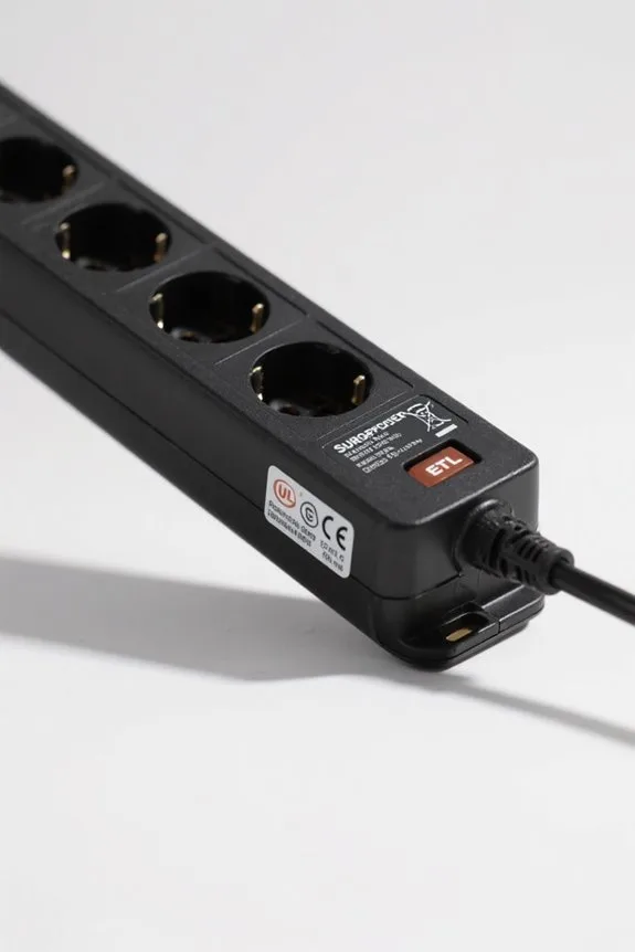 surge protector safety labels