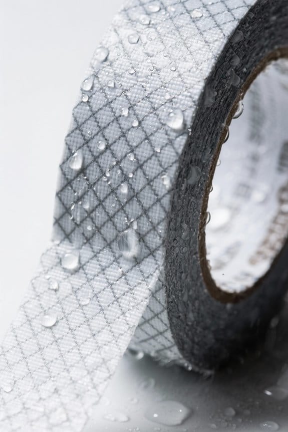 water resistant not waterproof tape